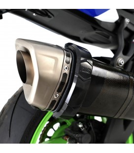 R&G, EXHAUST PROTECTOR, BLACK for AKRAPOVIC HEXAGONAL