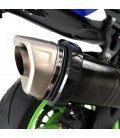 R&G, EXHAUST PROTECTOR, BLACK for AKRAPOVIC HEXAGONAL