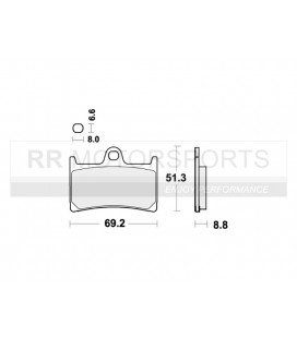 634DC Brakepads, Remblokken