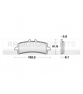 841DC Brakepads, Remblokken