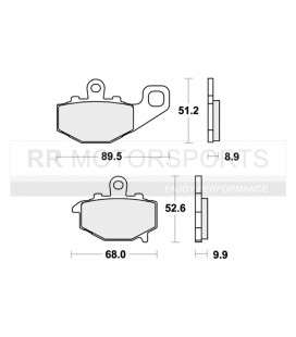 687LS Brakepads, Remblokken