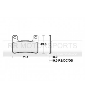 806DC Brakepads, Remblokken