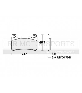 809DC Brakepads, Remblokken